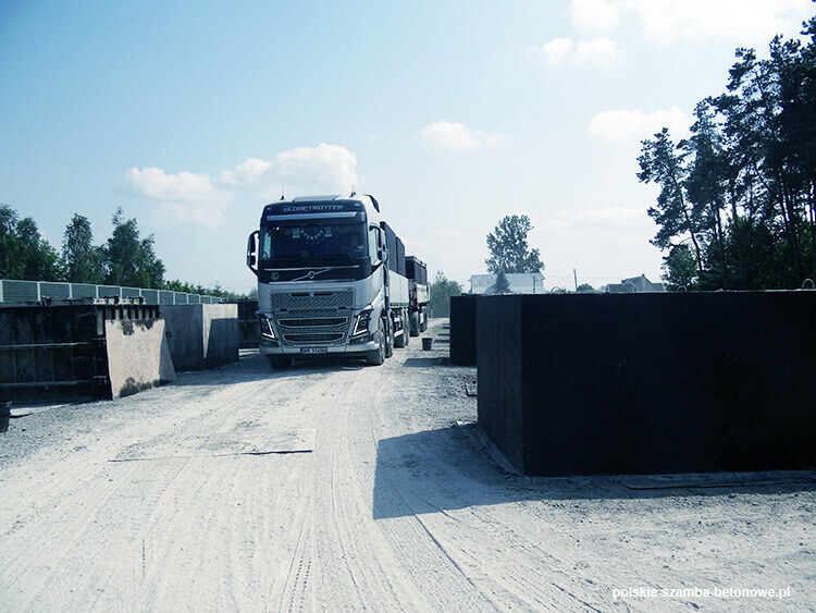 Transport szamb betonowych  w Odolanowie